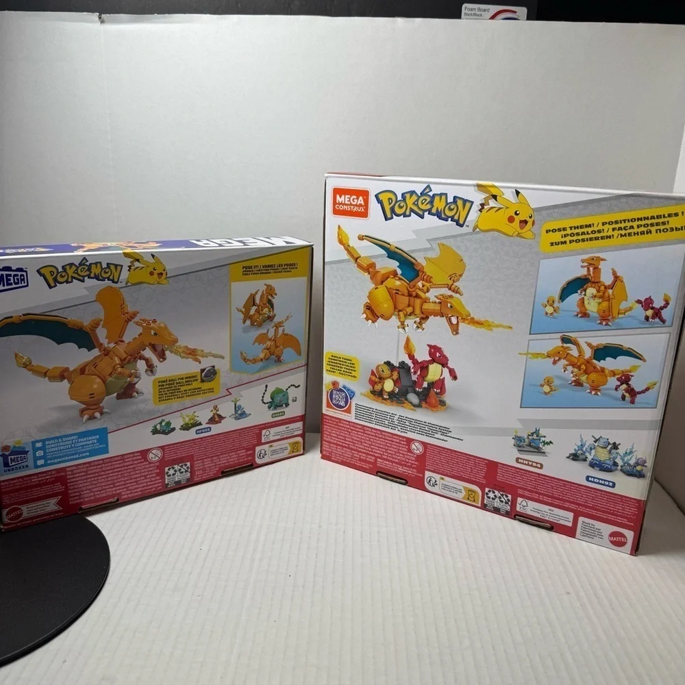 MEGA Pokemon Charizard Building Set & MEGA Pokémon Charmander Set